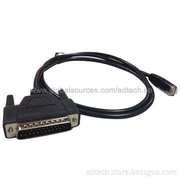 Assembly DB25 to RJ45 Patch Cable